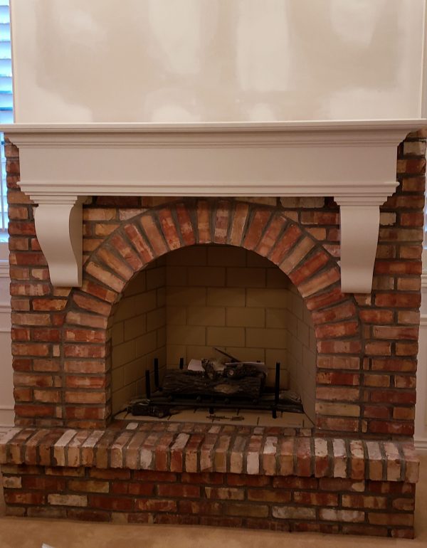 fireplace being renovated