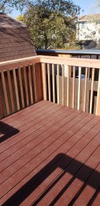 newly installed deck